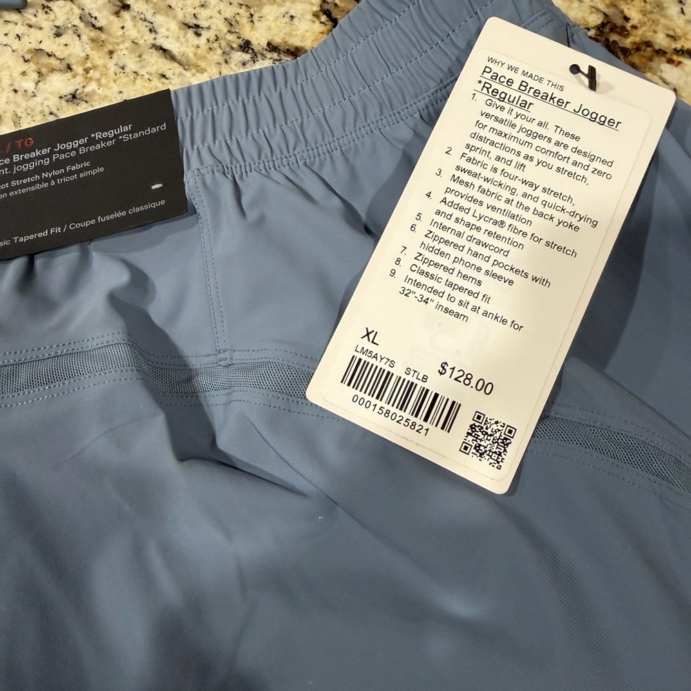 Lululemon Athletica steel blue Pace Breaker Jogger Regular Fit Tapered NWT
